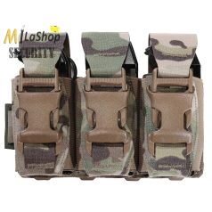   WAS (Warrior Assault Systems) lézervágott, tripla villanógránát/40 mm-es gránát tartó, IRR bevonattal - multicam színben 