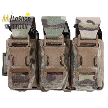 WAS (Warrior Assault Systems) lézervágott, tripla villanógránát/40 mm-es gránát tartó, IRR bevonattal - multicam színben 