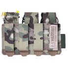 WAS (Warrior Assault Systems) lézervágott, tripla villanógránát/40 mm-es gránát tartó, IRR bevonattal - multicam színben 