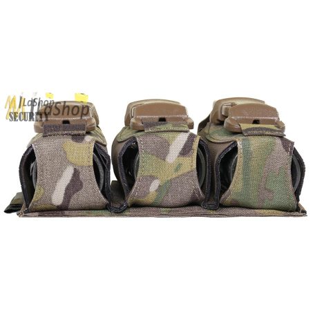 WAS (Warrior Assault Systems) lézervágott, tripla villanógránát/40 mm-es gránát tartó, IRR bevonattal - multicam színben 