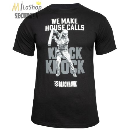 Blackhawk "Knock Knock - Házhoz megyünk" póló fekete színben