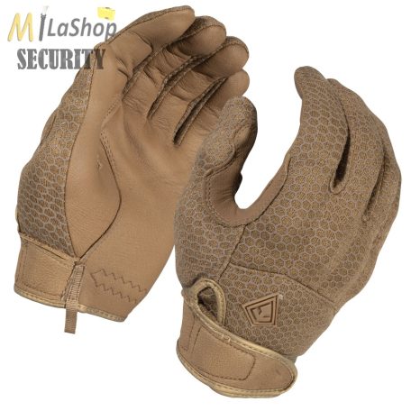 First Tactical Slash & Flash Hard Knuckle Glove - taktikai, vágásálló, Nomex kesztyű - coyote/barna színben