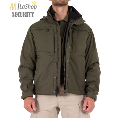 First Tactical Tactix Series System 2 az 1-ben parka - taktikai kabát + softshell dzseki - zöld színben
