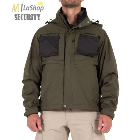First Tactical Tactix Series System 2 az 1-ben parka - taktikai kabát + softshell dzseki - zöld színben