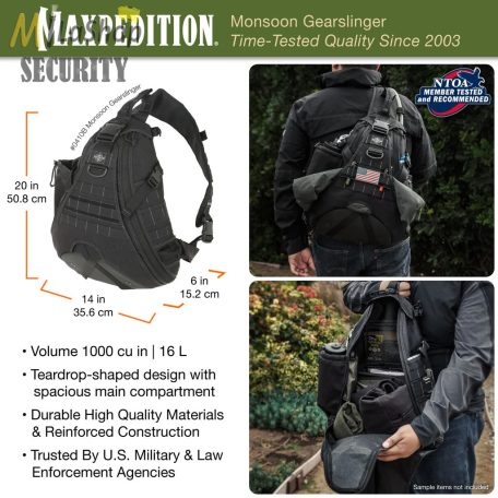 Maxpedition Monsoon Gearslinger egypántos/félvállas táska/hátizsák - több színben