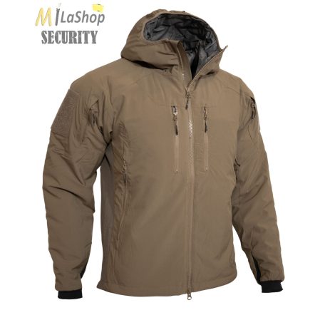 4-14 Factory Ottanta - saját zsebébe csomagolható taktikai kabát coyote/barna színben