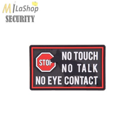 K-9 NO TOUCH patch tépőzáras PVC felvarró