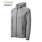 Sztreccs Polár cipzáras, kapucnis pulóver - több színben