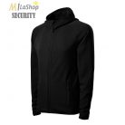 Sztreccs Polár cipzáras, kapucnis pulóver - több színben