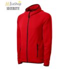 Sztreccs Polár cipzáras, kapucnis pulóver - több színben