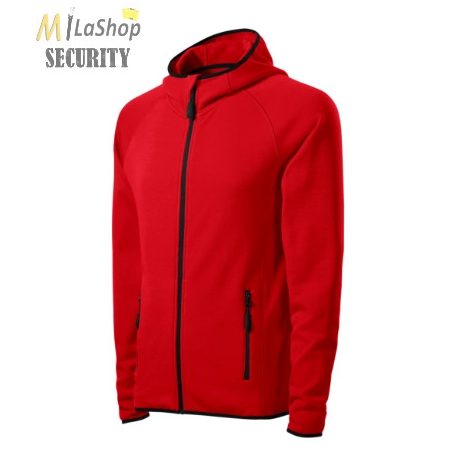 Sztreccs Polár cipzáras, kapucnis pulóver - több színben