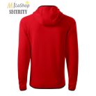 Sztreccs Polár cipzáras, kapucnis pulóver - több színben