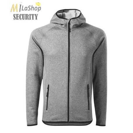 Sztreccs Polár cipzáras, kapucnis pulóver - több színben