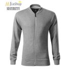 "Bomber" stílusú cipzáras pulóver, egyszínű, logózható  - több színben