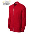 "Bomber" stílusú cipzáras pulóver, egyszínű, logózható  - több színben