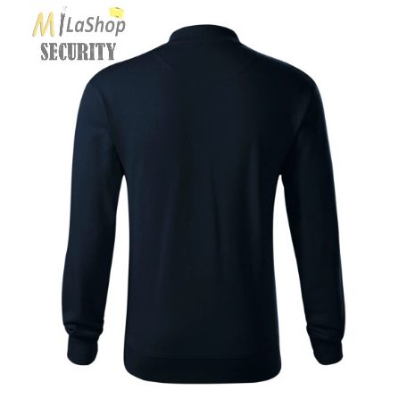 "Bomber" stílusú cipzáras pulóver, egyszínű, logózható  - több színben