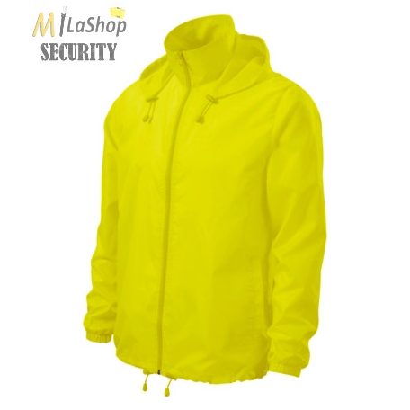 Kapucnis széldzseki Unisex neon színekben