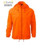 Kapucnis széldzseki Unisex neon színekben
