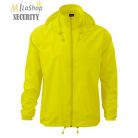 Kapucnis széldzseki Unisex neon színekben