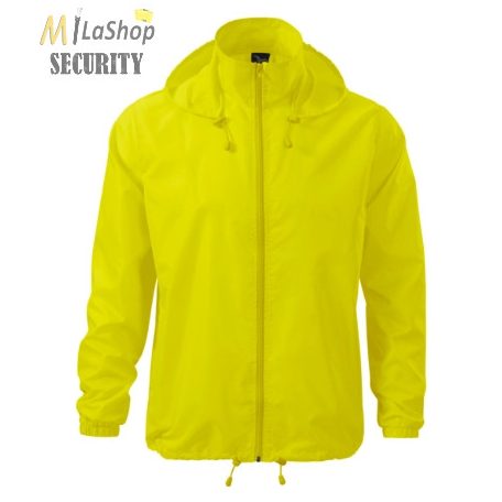 Kapucnis széldzseki Unisex neon színekben