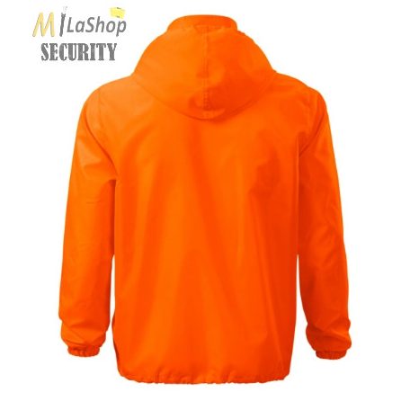 Kapucnis széldzseki Unisex neon színekben