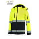 Jólláthatósági Softshell kabát unisex, bicolor - fényvisszaverő csíkokkal