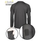 Mil-Tec Tactical Quick Dry, hosszú ujjú környakas póló - fekete színben
