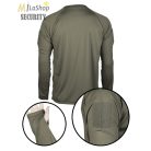 Mil-Tec Tactical Quick Dry, hosszú ujjú környakas póló - zöld színben