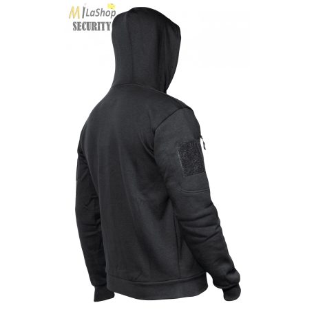 Mil-Tec taktikai kapucnis pulóver - fekete színben