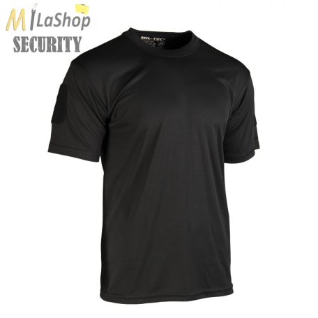 Mil-Tec katonai technikai Quickdry rövidujjú póló - fekete színben