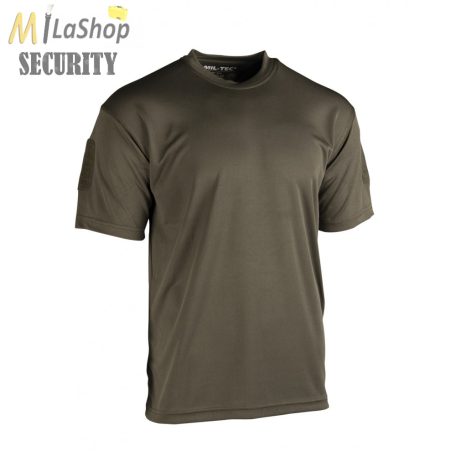 Mil-Tec katonai technikai Quickdry rövidujjú póló - zöld színben