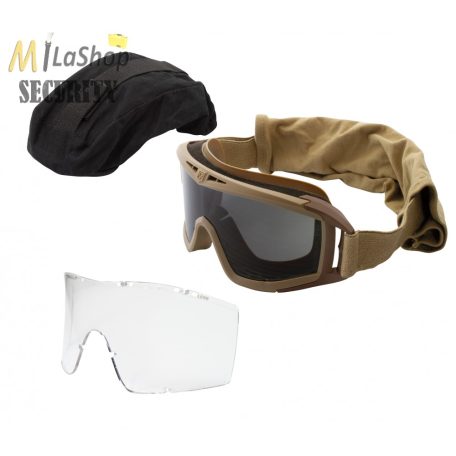 Revision Desert Locust Essential Kit - taktikai ballisztikus védőszemüveg szett - víztiszta és füst színű lencsével - több színben