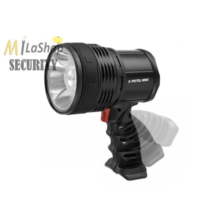 Mactronic akkumulátoros, fókuszálható keresőlámpa/kézi reflektor X-Pistol GEN2 - 1500 lm