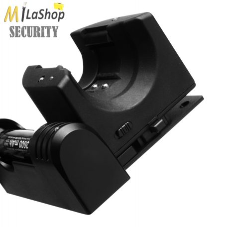 Mactronic Patrol újratölthető, Cree XP-L LED-es alumínium keresőlámpa falikonzollal 700 lm