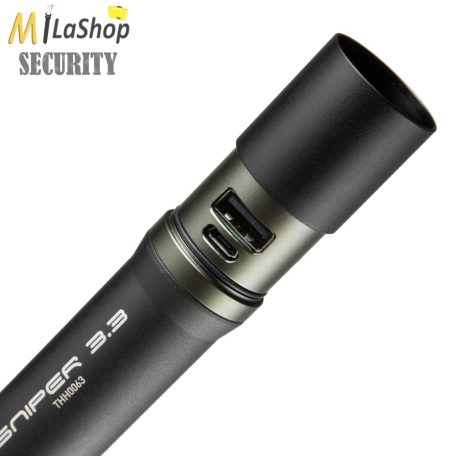 Mactronic Sniper 3.3 tölthető, akkumulátoros taktikai LED lámpa Power Bank funkcióval - 1000 lm 