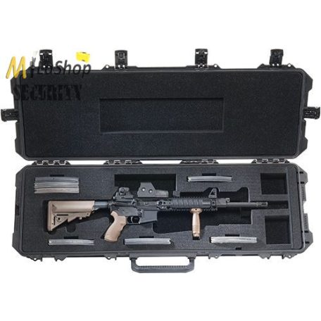 Peli Stormcase (vihartok), fegyvertáska, gurulós védőtáska iM3200 fekete színben, választható felszereltséggel  Belső: 1117,6x355,6x152,4 mm